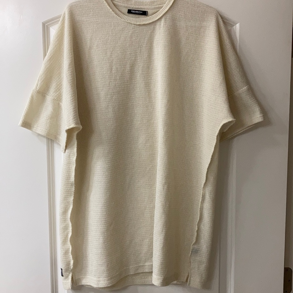 Pink Dolphin White Knit Shirt